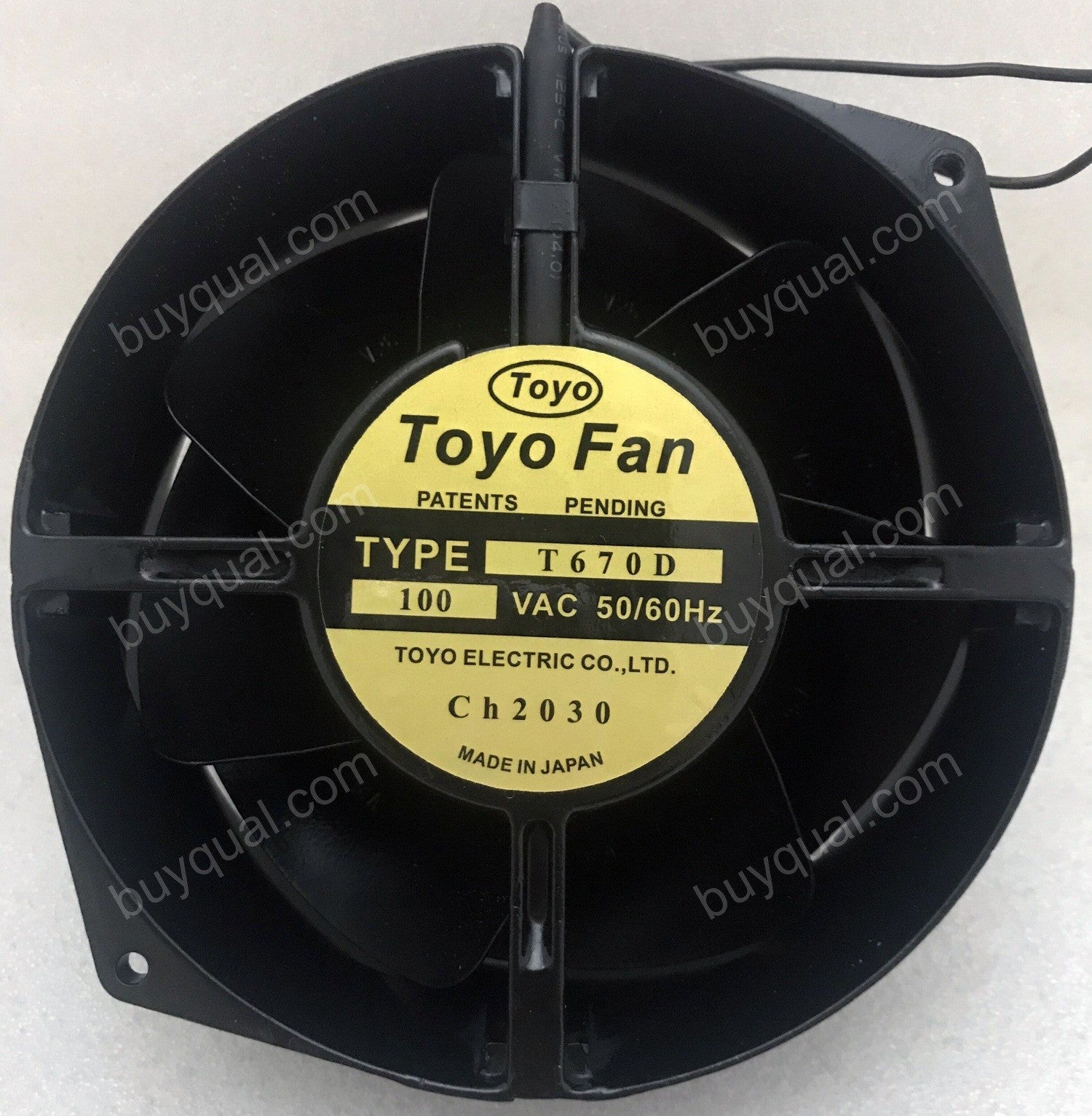 TOYO T670D 100V Cooling Fan TOYO T670D 100V Cooling Fan